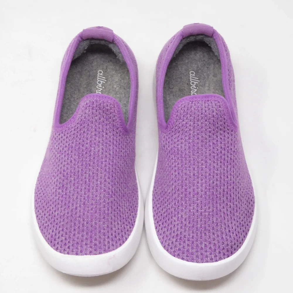 Allbirds Women Tree Loungers Purple Mesh Slip On Sneakers Size 6